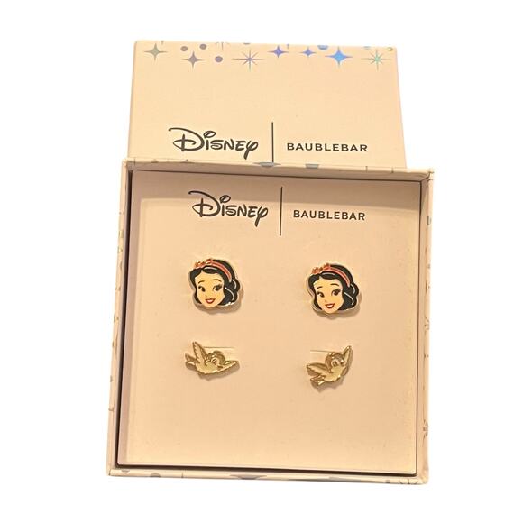 Disney Baublebar Snow White Birds Stud Earrings Set - Picture 1 of 3